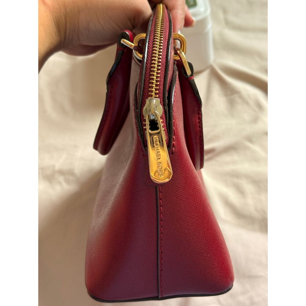 Michael Kors Scarlet Red Emmy Dome Satchel‎ - Picture 5 of 6